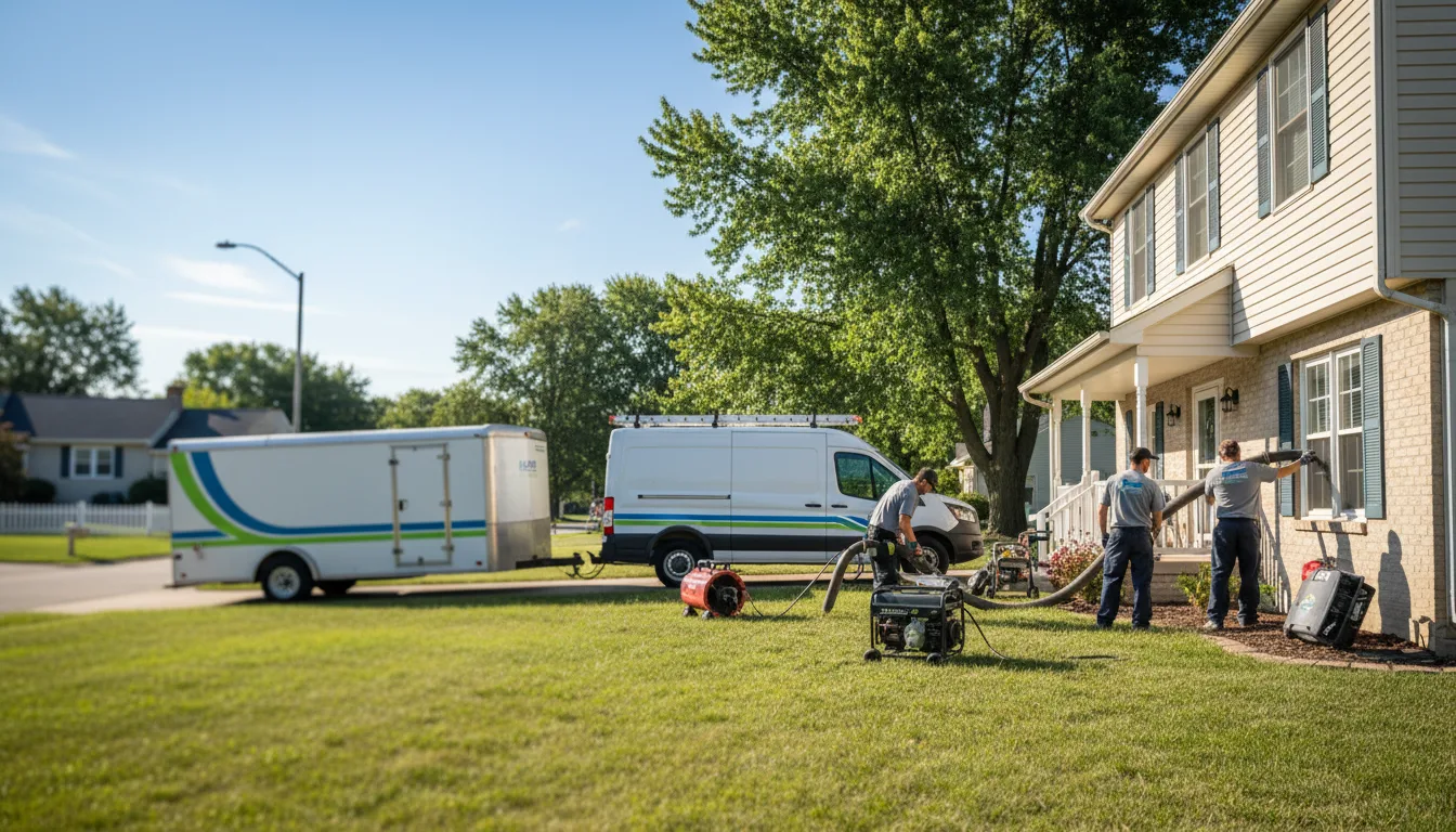 Flooded Basement Restoration And Cleanup With Repair in Papillion, NE near me